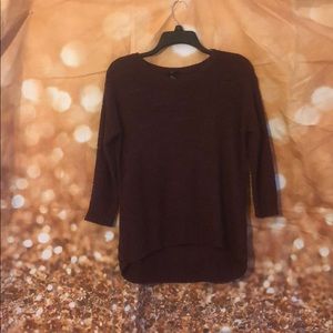 Oversized burgundy sweater